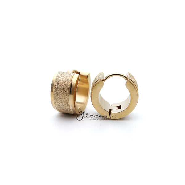 Men's 1/2 CT. T.W. Diamond Triple Row Huggie Hoop Earrings in 10K Gold |  Zales Outlet